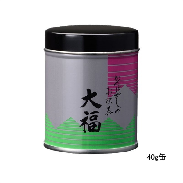 お正月用抹茶　大福(40g缶　¥2,484)