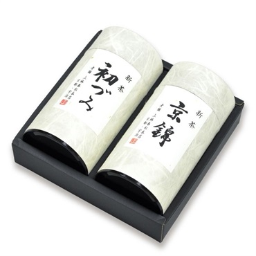 新茶 京錦・初づみ 200g缶箱入  包装