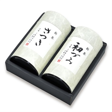 新茶 初づみ・さつき 200g缶箱入  包装（予約商品）