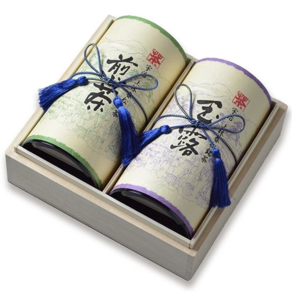玉露 玉碧・ 煎茶 相生　200g缶木箱入り　(A2-150)